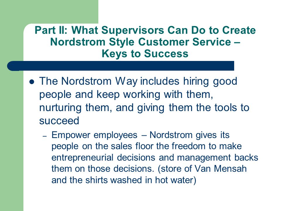 Nordstrom customer relationship management